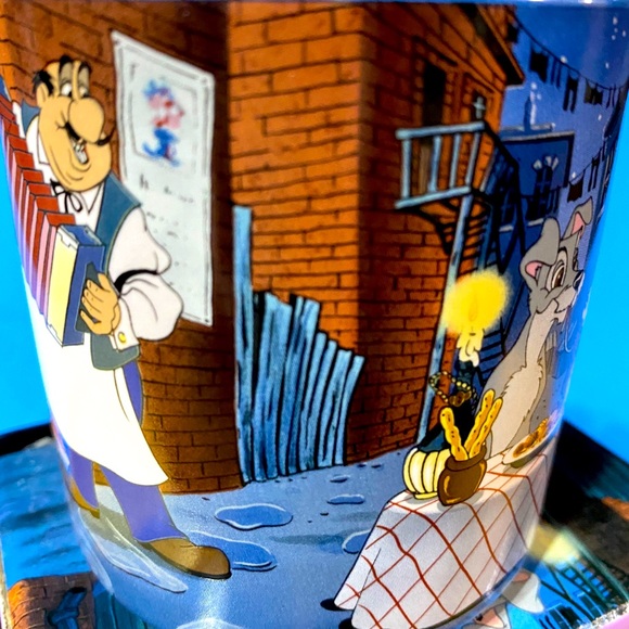 WALT DISNEY’S LADY AND THE TRAMP 90’s DISNEY STORE EXCLUSIVE CERAMIC MUG JAPAN - Picture 7 of 16